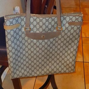 Gucci tote document vintage bag authentic